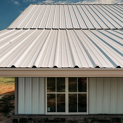 Metal roof installed Hart Roofing and Construction